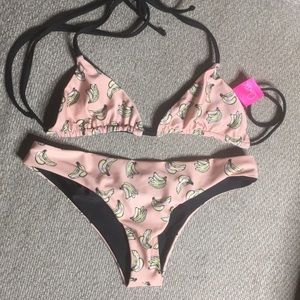 lolli rare banana bikini set